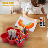 4E's Novelty 4 Pack Pencil Caddy for Classroom, Vibrant Classroom Caddy