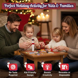 4E's Novelty 12 Pack Christmas Snowman Stick Ornament Craft Kit - Fun DIY Snowman Ornament Kit, Complete Snowman Popsicle Stick Craft for Ages 2-8