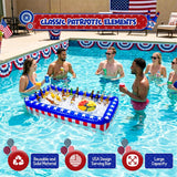 4E's Novelty Patriotic Inflatable Serving Bar – 4th of July Ice Tray for Food Buffet Table Cooler