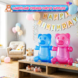 2 Inflatable 24" Gummy Bears - Candyland Party Decorations, Birthday Pool Floaties