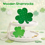 4E's Novelty 3 Pack St. Patrick's Day Wooden Shamrocks Decor