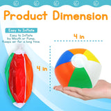 4E's Novelty Mini Beach Balls – 28 Pack, 4" Inflatable Pool Party Favors for Kids