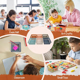 4E's Novelty 12 Pack Vibrant Boho Small Baskets for Classroom