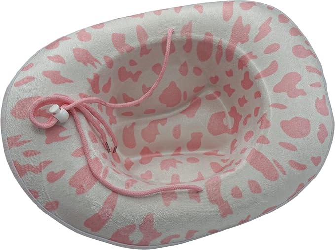 4E's Novelty Pink Cow Print Cowboy Hat with Heart Sunglasses for Cowgirl Hats for Women – Fun & Flirty Western Fashion