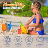 4E's Novelty 24 Pack Sand Shovels for Kids Bulk, Heavy Duty Plastic Beach Shovels