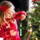 4E’s Novelty 12 Pack Christmas Snowman Stick Ornament Craft Kit - Fun DIY Snowman Ornament Kit Complete Snowman