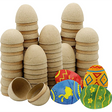 4E’s Novelty 12 Pack DIY Paper Mache Easter Eggs – Paintable & Fillable for Easter Crafts