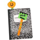 4E’s Novelty 12 Pack Halloween Bookmark Craft Kit – Foam Crafts for Kids Ages 4-8 8-12 Classroom Fun - Arts & Crafts