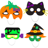 4E’s Novelty 12 Pack Halloween DIY Mask Craft Kit – Foam Crafts for Kids Ages 3 + Party & Classroom Fun