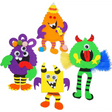 4E’s Novelty 12 Pack Halloween Silly Monster Craft Kit – Foam Magnet Crafts for Kids Ages 3 + Party Fun