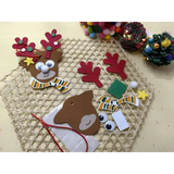 4E’s Novelty 12 Pack Reindeer Face Foam Craft Kit - Updated Edition DIY Reindeer Ornament Craft Christmas Crafts