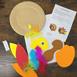 4E’s Novelty 12 Pack Thanksgiving Crafts for Kids - Foam Turkey Art & Craft Kits Fridge Magnets for Toddlers 3-8