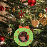 4E’s Novelty 12 Pack Unfinished DIY Wooden Picture Frame Christmas Ornaments Crafts for Kids & Adults DIY Ornaments