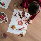 4E’s Novelty 12 Pack Unfinished DIY Wooden Picture Frame Christmas Ornaments Crafts for Kids & Adults DIY Ornaments