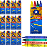 4E's Novelty 576 Crayon bulk pack, providing hours of creative fun for kids. Great for teachers, party planners, and back-to-school supplies.