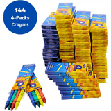 4E's Novelty 576 Crayon bulk pack, providing hours of creative fun for kids. Great for teachers, party planners, and back-to-school supplies.