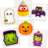4E’s Novelty 144 Halloween Tattoos for Kids – 2’’ Non-Toxic Pre-Cut Temporary Tattoos Goodie Bag Fillers - Arts & Crafts