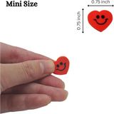 4E’s Novelty 144-Pack Mini Heart Erasers – Candy Alternative Valentine Party Favors for Kids
