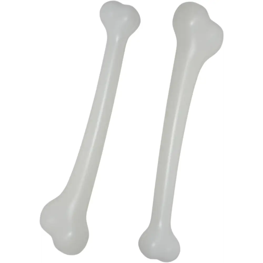 4E’s Novelty 15’’ Jumbo Bone Prop 2 Pack - White Oversize Plastic Bones Halloween Jumbo Dog Bone for Photoshoot Prop