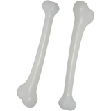 4E’s Novelty 15’’ Jumbo Bone Prop 2 Pack - White Oversize Plastic Bones Halloween Jumbo Dog Bone for Photoshoot Prop