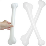 4E’s Novelty 15’’ Jumbo Bone Prop 2 Pack - White Oversize Plastic Bones Halloween Jumbo Dog Bone for Photoshoot Prop