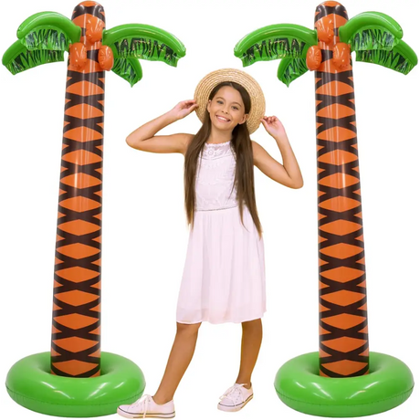 4E’s Novelty 2 Pack Giant Inflatable Palm Trees 6 Ft Tall - Palm Tree