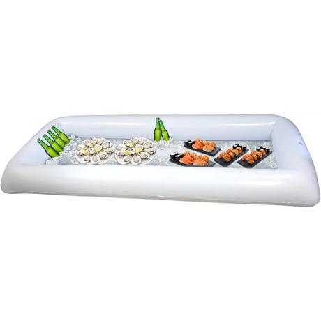 4E’s Novelty 2 Pack Inflatable Serving Bar – Iced Buffet Tray for Parties