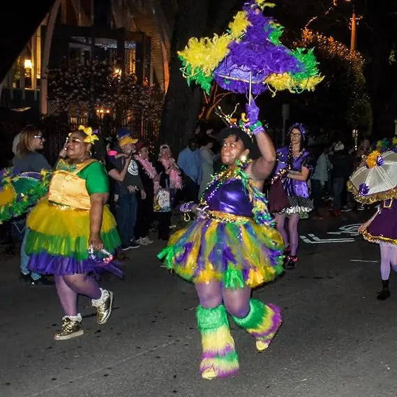 4E’s Novelty 2-Pack Mardi Gras Feather Boas – 6 Ft Long Costume Accessories