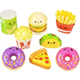 24 Pack Food Squishy Toys for Kids Bulk - Slow Rising (Individually Wrapped) Small Foam Squishy 1.5-2.25" - Sensory Fidget Party Favors by 4E's Novelty