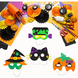 4E’s Novelty 24 Pack Halloween DIY Mask Craft Kit – Foam Crafts for Kids Ages 3 + Party & Classroom Fun - Arts & Crafts