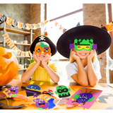 4E’s Novelty 24 Pack Halloween DIY Mask Craft Kit – Foam Crafts for Kids Ages 3 + Party & Classroom Fun - Arts & Crafts
