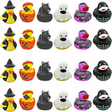 4E’s Novelty 24-Pack Halloween Rubber Ducks – Assorted Jeep Ducking Toys & Party Favors
