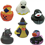 4E’s Novelty 24-Pack Halloween Rubber Ducks – Assorted Jeep Ducking Toys & Party Favors