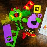 4E’s Novelty 24 Pack Halloween Silly Monster Craft Kit – Foam Magnet Crafts for Kids Ages 3 + Party Fun - Arts & Crafts