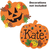 4E’s Novelty 24 Pack Large Foam Pumpkins Craft Kit – 8’’ Halloween Crafts for Kids Classroom Activities - Arts & Crafts