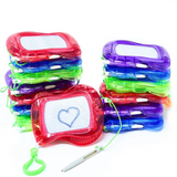 4E’s Novelty 24 Pack Mini Magnetic Drawing Board for Kids - Erasable Doodle Board Keychain Party Favors