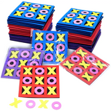 4E’s Novelty 24 Pack Tic Tac Toe Game – Kids Valentine’s Gifts Classroom Exchange Party Favors