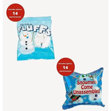 4E’s Novelty 24 Packets 3 Assorted Mini Marshmallows - Individually Wrapped Marshmallows Packets for Hot Chocolate &