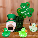 4E’s Novelty 24 Pcs St. Patrick’s Day Rubber Ducks – Shamrock Duckies Bulk Party Favors for Kids