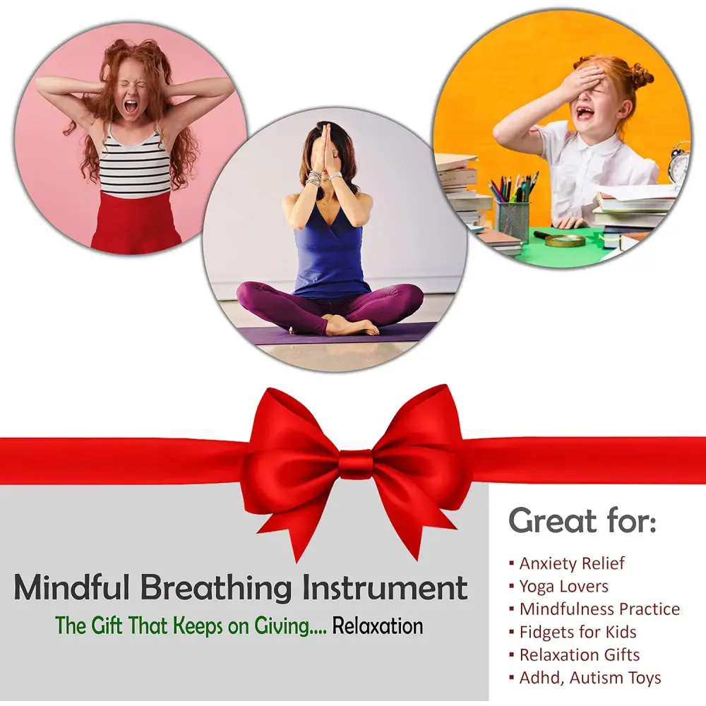 4E’s Novelty 3 Pack Expandable Breathing Ball – Stress Relief Toy for Kids & Adults Ideal for Yoga ADHD and Calm Down
