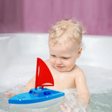4E’s Novelty 3 Pack Toy Boat Bath Toys – Bath & Pool Toys for Toddlers 10’’ Large Plastic Boats for Water Play