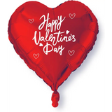 4E’s Novelty 30-Pack 18” Heart Balloons – Bulk Red Foil Balloons for Valentine’s & Event Decor