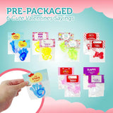 4E’s Novelty 32-Pack Slappy Hands with Valentine Cards – Stretchy Toys for Classroom Fun