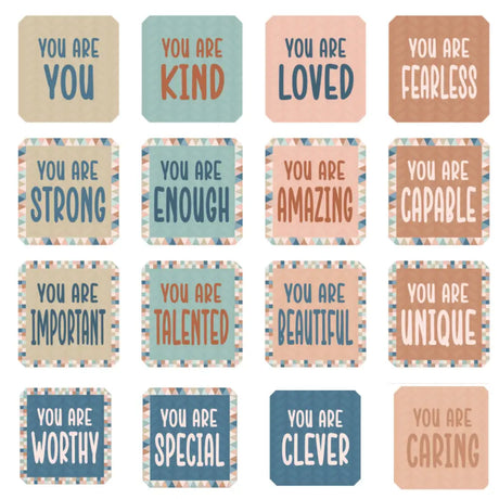 4E’s Novelty 32 Pcs Boho Affirmation Wall Decor Classroom Growth Mindset Boho Classrooms