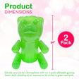 4E’s Novelty 36’’ Giant Inflatable Gummy Bears – 2-Pack Party Decorations & Toys