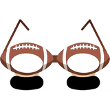 4E’s Novelty 36-Pack Football Party Glasses - Fun Photo Booth Props & Party Favors for Kids 8-12