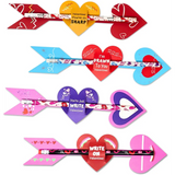 4E’s Novelty 36-Pack Valentine Pencil Set – Pencils Cards & Erasers for Classroom Gifts