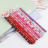 4E’s Novelty 36-Pack Valentine Pencils with Erasers – Heart-Themed Classroom Party Favors