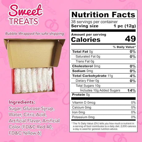 4E’s Novelty 38 Pack Heart Shaped Lollipops – Strawberry N Cream Flavored Individually Wrapped Valentine’s Day Candy