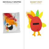 4E’s Novelty 4 Pack Monster Turkey Crafts for Kids - Turkey Monster Craft Kit Self-Adhesive Foam Magnets Fun